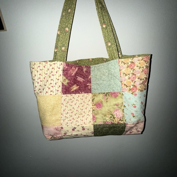 Handcrafted Patchwork Tote Bag - Multicolor - Picture 3 of 4